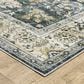 Oriental Weavers Charleston Floral 5" x 7" Blue Area Rug, , large