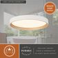 Vaxcel Darien 1-Light Flush Mount in White and Gold, , large