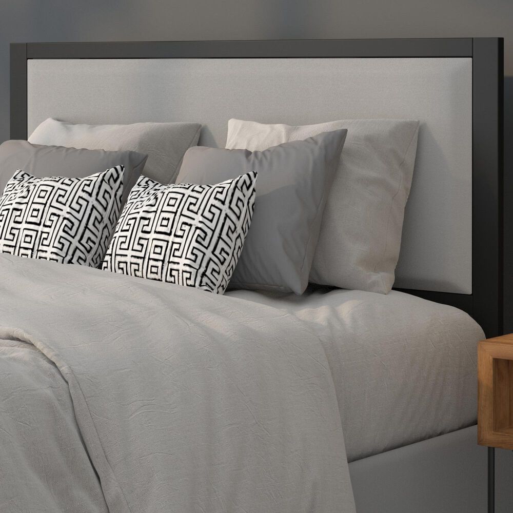 Flash Furniture Melbourne Full Upholstered Headboard in Light Gray, , large