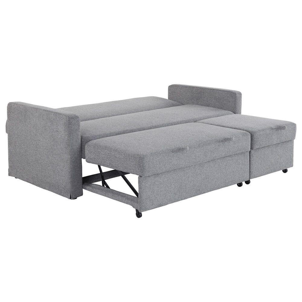 Lifestyle Solutions Mia Convertible Sofa in Light Gray, , large