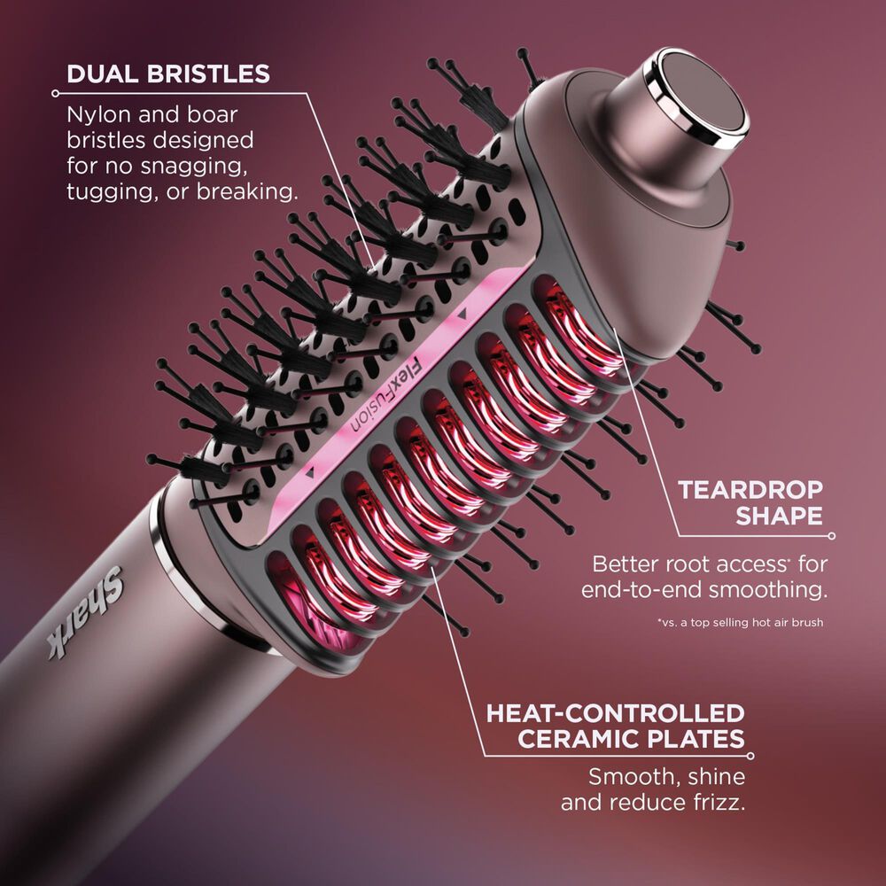 Shark FlexFusion 5 in 1 Air Styler Straightener and Brush Set in Cosmic Blush, , large