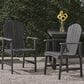 Hearth and Haven Outdoor Adirondack Dining Chair in Dark Grey (Set of 2), , large