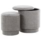 Lumisource Marla 2-Piece Upholstered Ottoman Set in Grey, , large