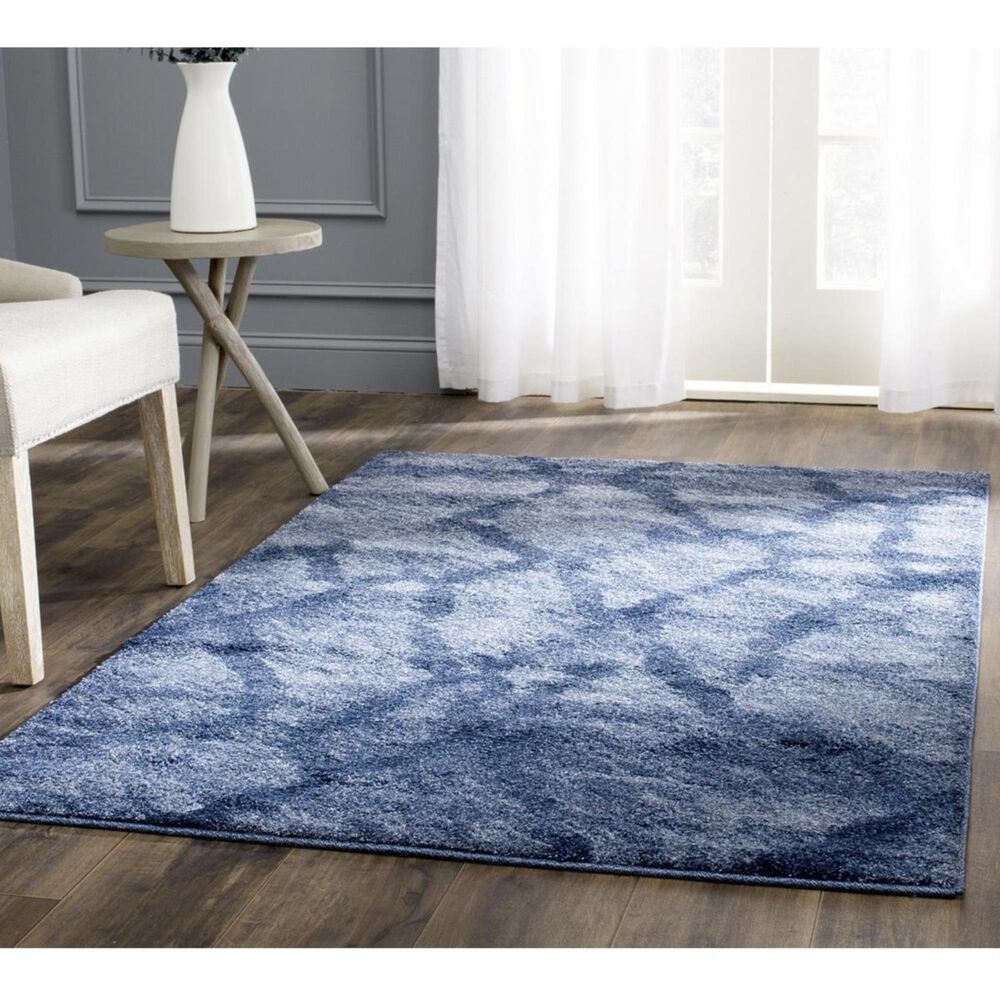 Safavieh Retro RET2144-6570 5&#39; x 8&#39; Blue and Dark Blue Area Rug, , large