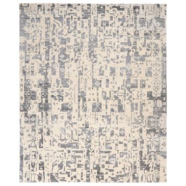 Nourison Silk Shadows 2" x 3" Ivory and Grey Area Rug, , large