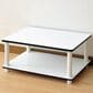 HOMLUX 2-Tier Turn-N-Tube Coffee Table in White, , large
