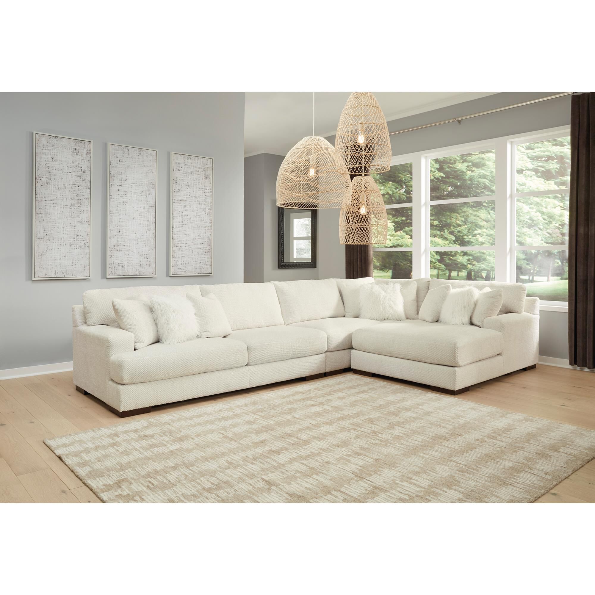 Signature Design by Ashley Zada 2 Piece Sectional with Chaise in