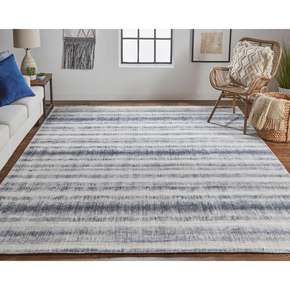 Feizy Mackay 10&#39; x 14&#39; Navy Area Rug, , large