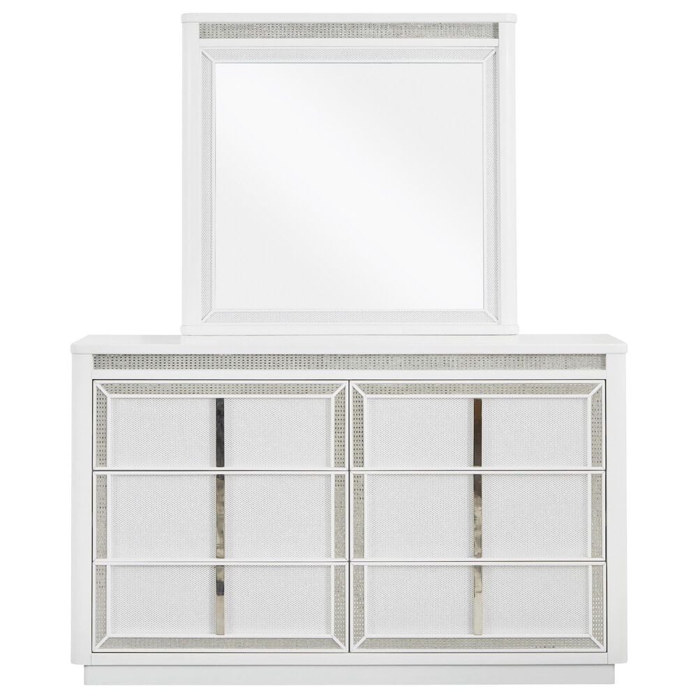 Millenium Chalanna 3-Piece King Bedroom Set in White Lacquer, , large