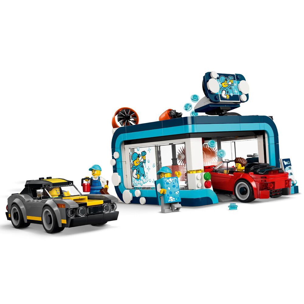 LEGO City Drive-Through Car Wash Building Set, , large