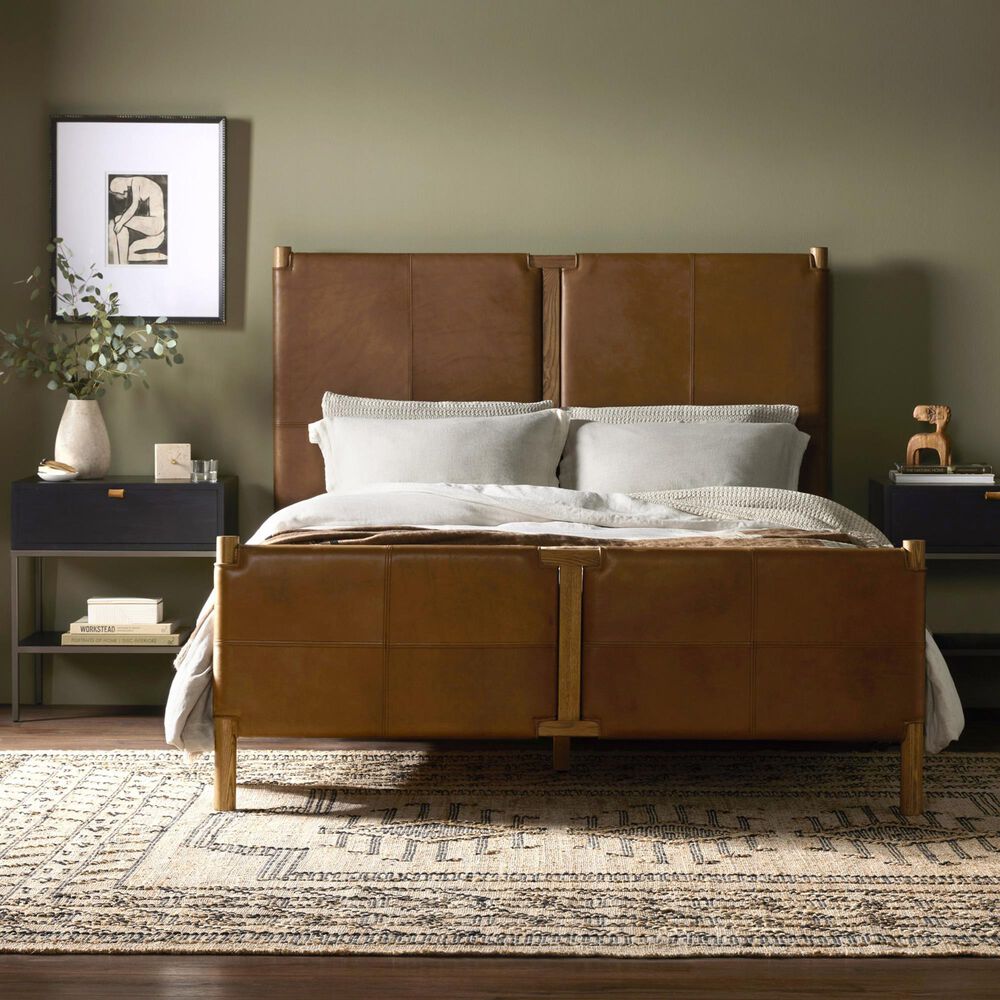 Four Hands Salado Platform Panel King Bed in Heirloom, , large