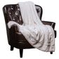 50" x 65" Wolf Faux Fur Throw Blanket in White, , large