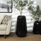 Maple and Jade 30" Tall Floor Decorative Vase in Polished Black, , large