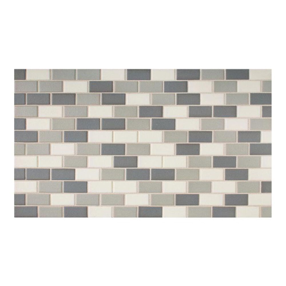 Dal-Tile Keystone Blends Moonlight 12" x 24" Brick-Work Ceramic Mosaic Sheet, , large