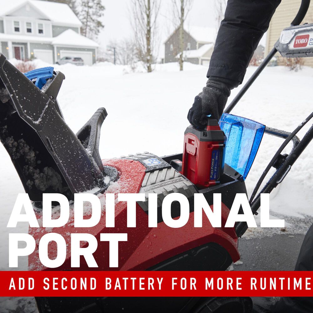 Toro 21&quot; 60v Cordless Snow Blower + 60v Flex-Force Power System, , large