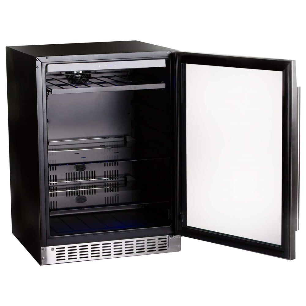 Azure 5.6 Cu. Ft. Glass Door Beverage Center in Stainless Steel, , large