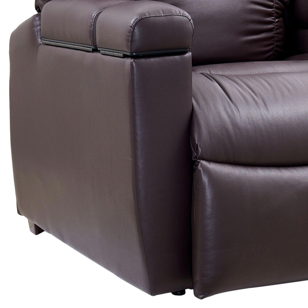 Lounge Maya Small Power Lift Recliner in Brisa Coffee Bean, , large