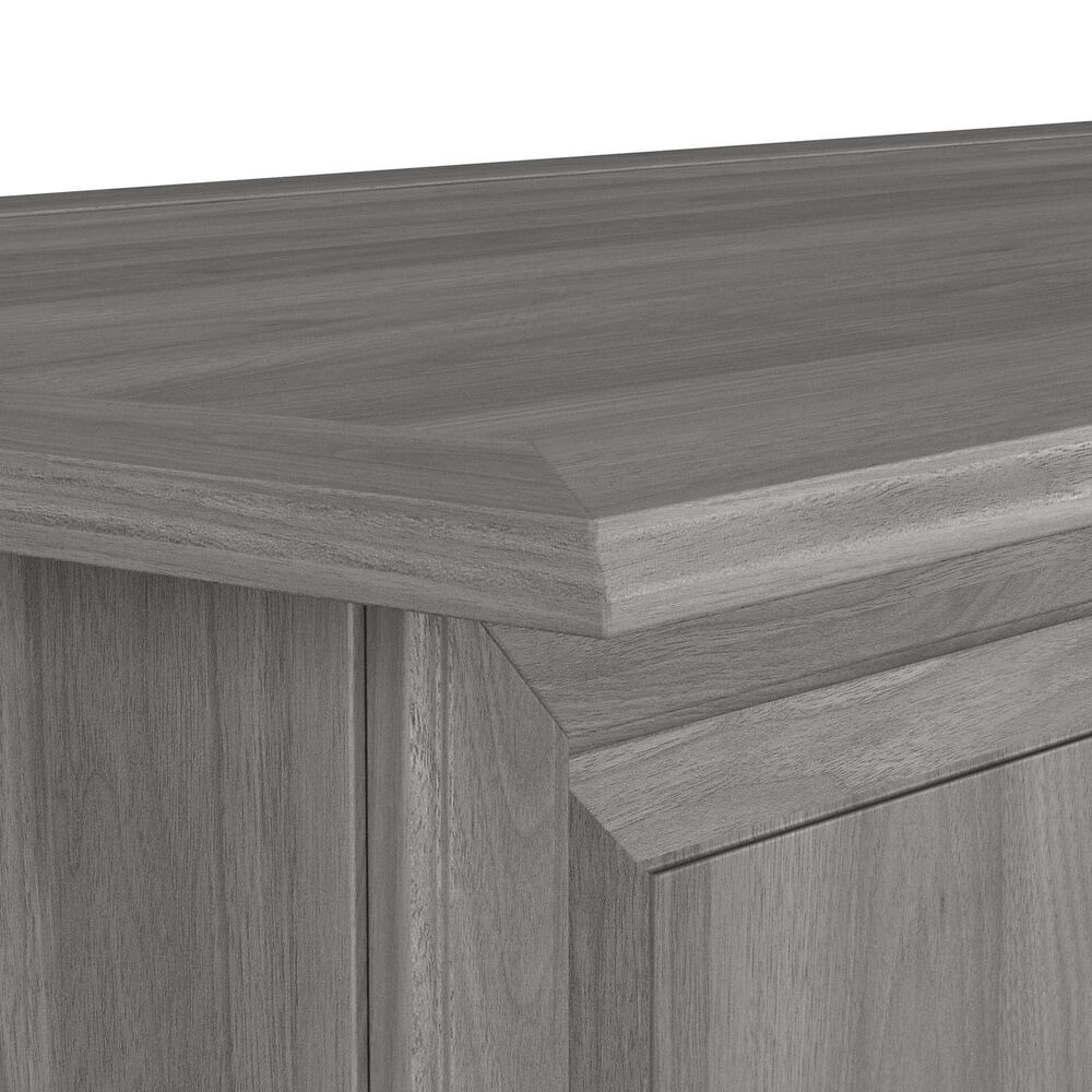 Bush Saratoga Executive Desk in Modern Gray Nebraska Furniture Mart