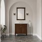 James Martin Kinnsden 26" Rectangular Mirror in Sable Oak, , large
