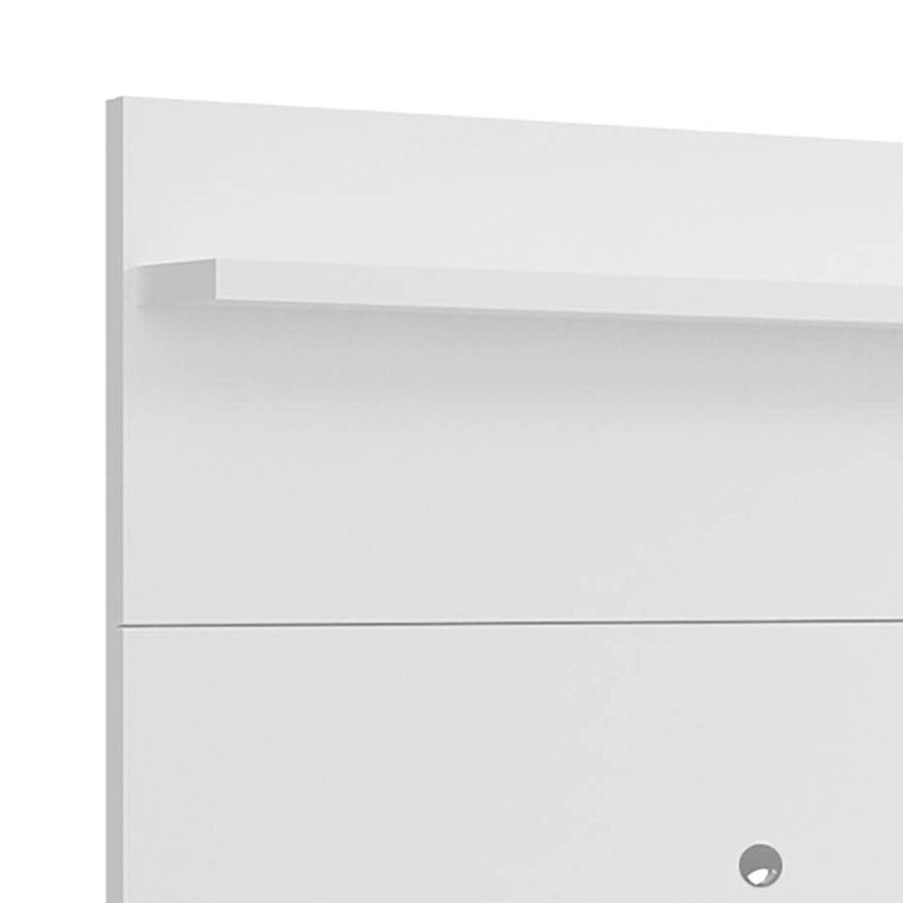 Manhattan City 62.99&quot; Floating Entertainment Center in White Gloss, , large