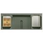 James Martin Vanities Breckenridge 60" Single Bathroom Vanity in Smokey Celadon with 3 cm Charcoal Soapstone Quartz Top and Rectangular Sink, , large