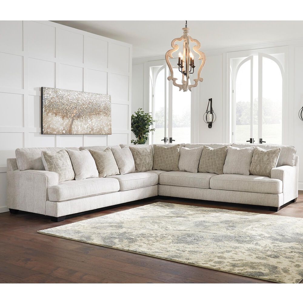 Ashley Rawcliffe 3-Piece Reversible L-Shaped Sectional in Parchment, , large