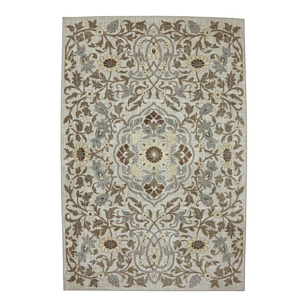 Karastan Euphoria Edenderry 90264 5"3" x 7"10" Sand Stone Area Rug, , large
