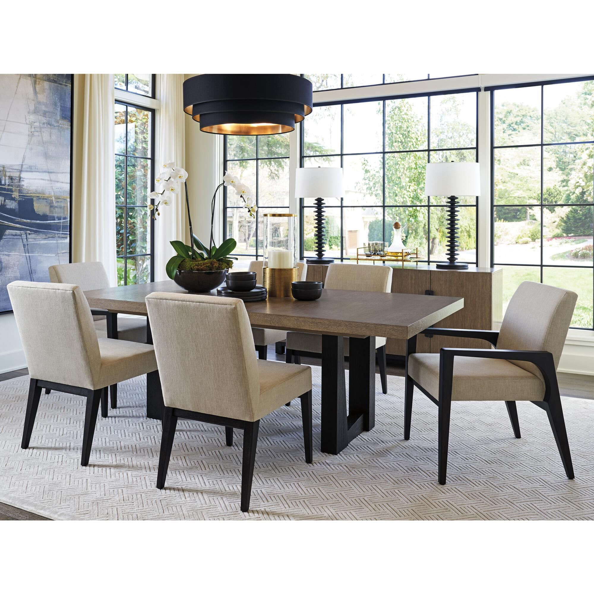 Lexington Furniture Zanzibar Latham Side Chair in Deep Espresso NFM