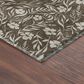 Dalyn Rug Company Soft Essentials Floral Chocolate 10" x 14" Indoor/Outdoor Area Rug, , large