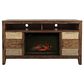 Jofran Painted Canyon 60" Electric Fireplace Media Console in Cannon Valley, , large