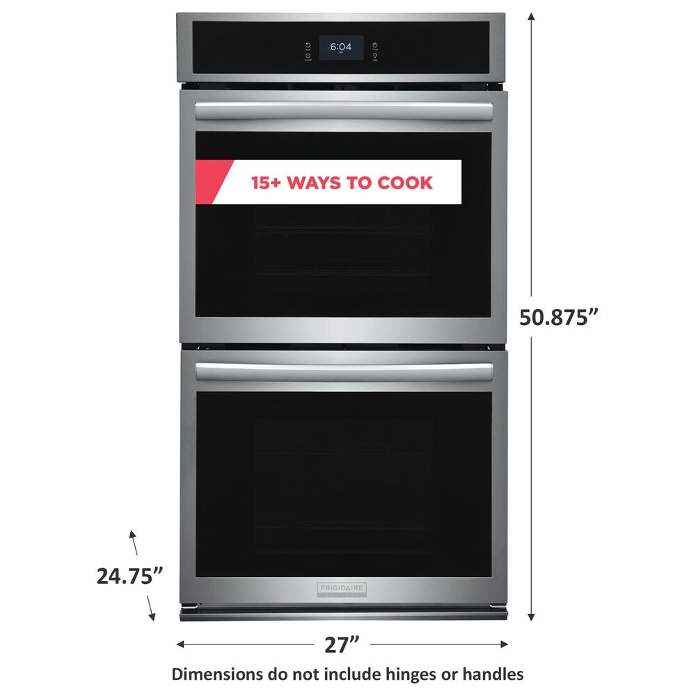 Frigidaire Gallery 27&#39;&#39; Double Electric Wall Oven with Total Convection in Stainless Steel, , large