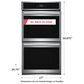 Frigidaire Gallery 27"" Double Electric Wall Oven with Total Convection in Stainless Steel, , large