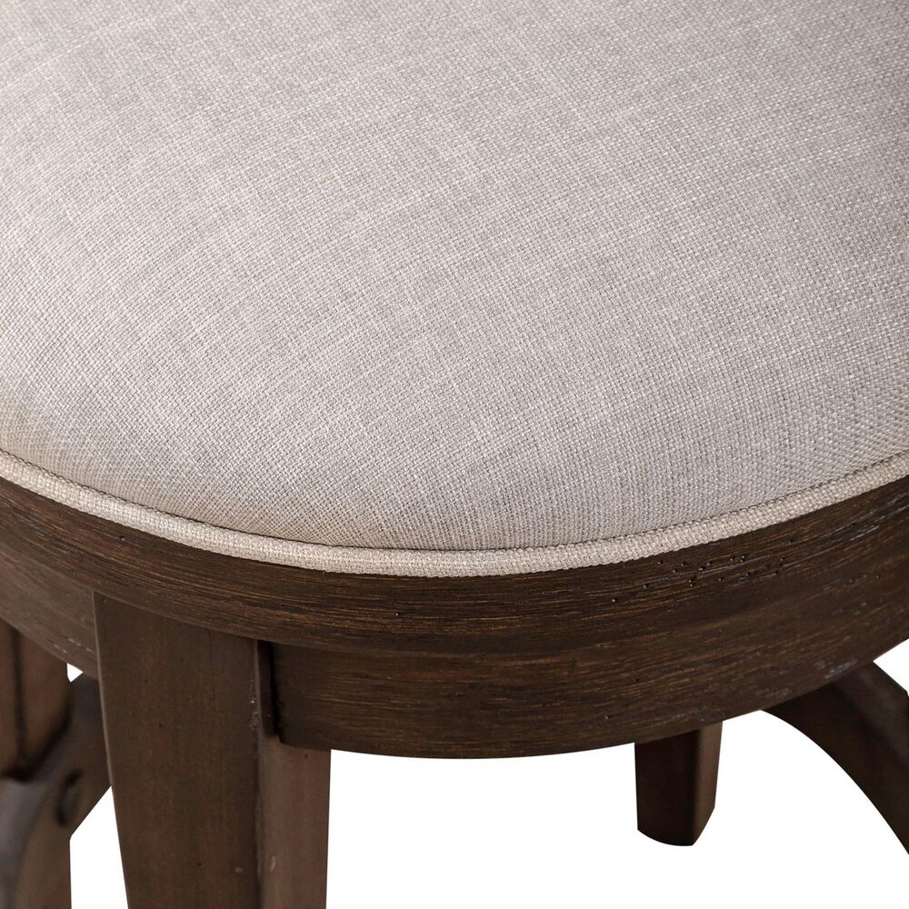 Belle Furnishings Mill Creek Console Swivel Stool in Peppercorn, , large