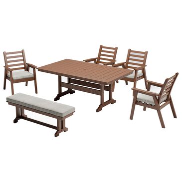Signature Design by Ashley Emmeline 6-Piece Patio Dining Set in Brown, , large