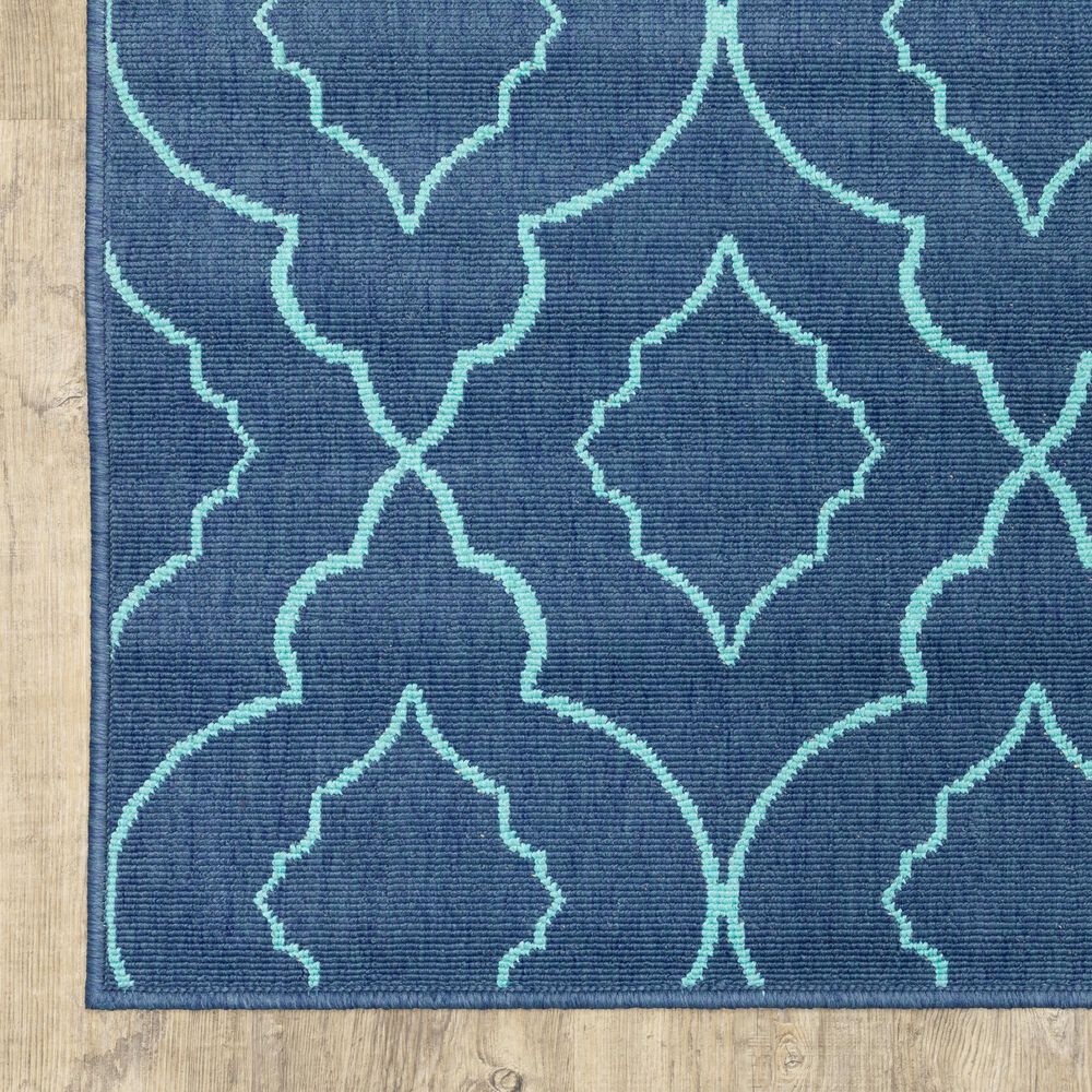 Oriental Weavers Meridian 7541B 2&#39;3&quot; x 7&#39;6&quot; Navy Runner, , large