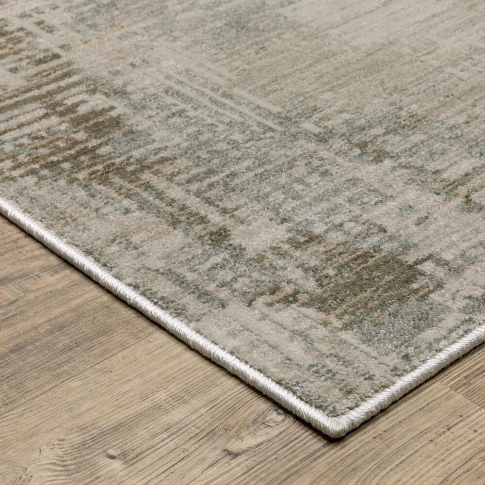 Oriental Weavers Mallory MAL03 Beige and Blue 3&#39;3&quot; x 5&#39; Area Rug, , large