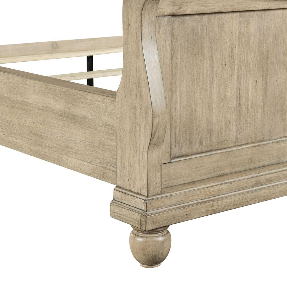 Belle Furnishings Rustic Traditions Queen Sleigh Bed in Saddle Tan, , large