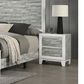 Titanic Furniture Artic 2-Drawer Nightstand in Gray and White, , large