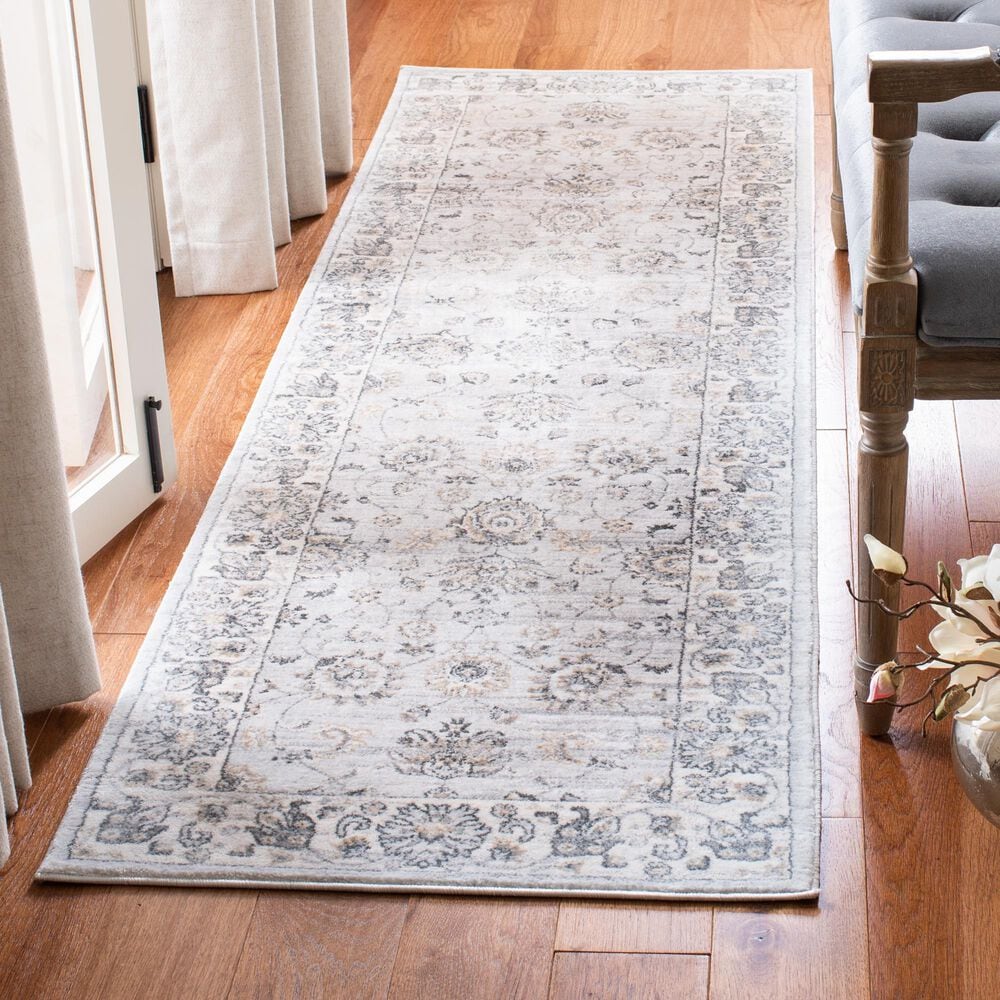 Safavieh Isabella 2&#39;2&quot; x 7&#39; Light Gray and Cream Runner, , large