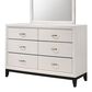 Crown Mark Akerson Chalk Dresser in White, , large