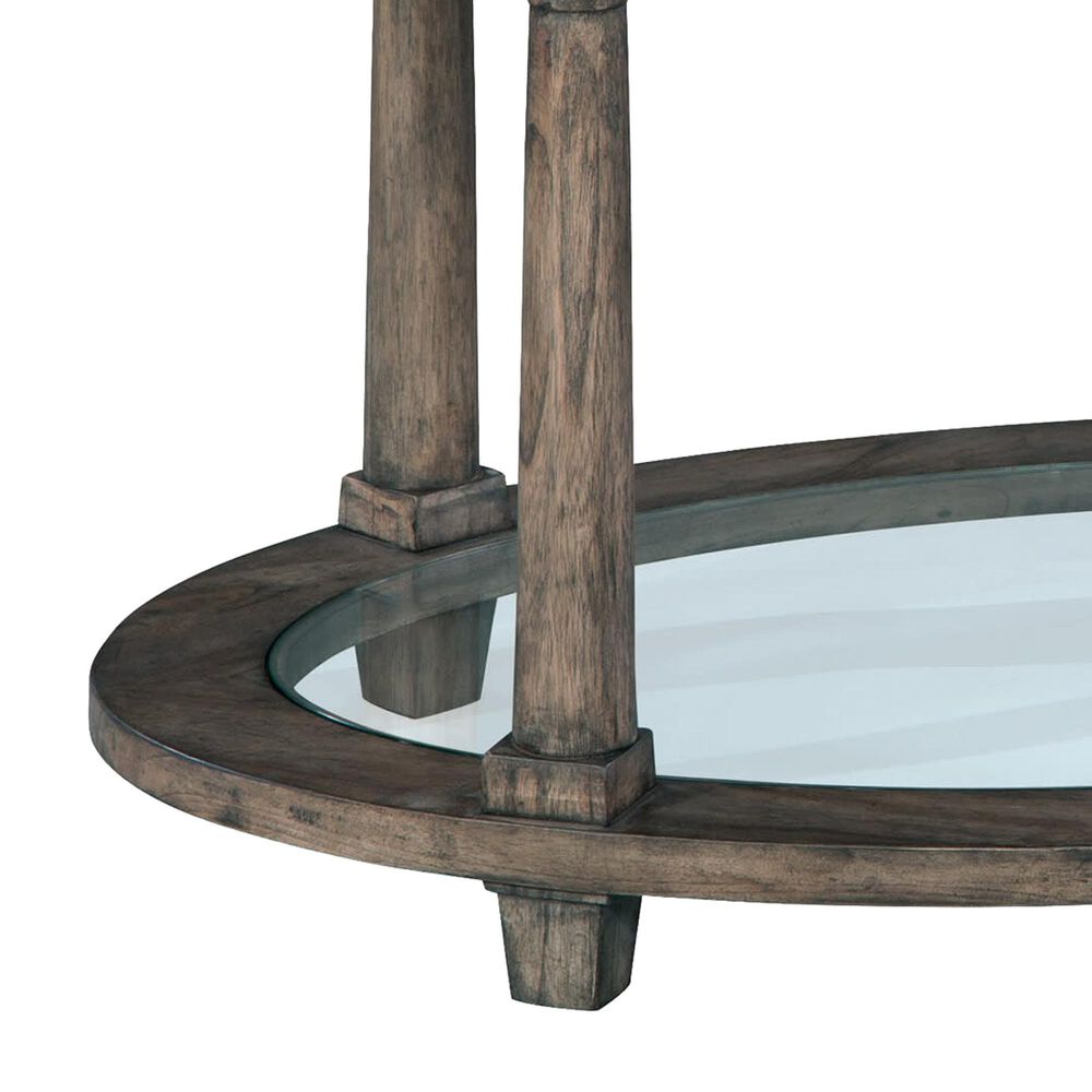 Hekman Lincoln Park Oval Coffee Table in Gray, , large