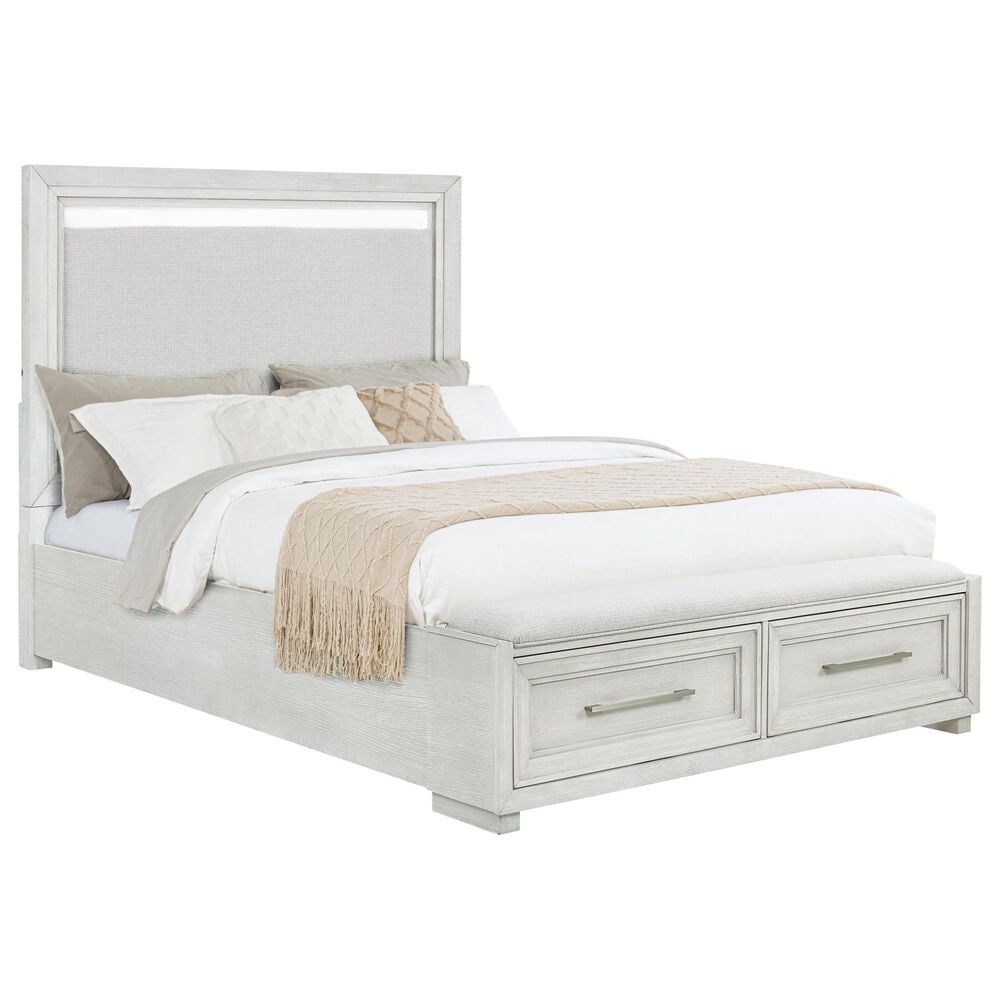 Sasha Lee 3-Piece Queen Storage Bedroom Set in Brushed White, , large