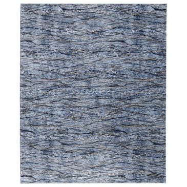 Feizy Sonora 9" x 12"8" Blue and Navy Area Rug, , large