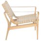 Safavieh Jessica Leather Safari Chair in White, , large