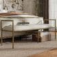 Furniture of America Lalia Metal Padded Upholstered Bench in Matte Gold, , large