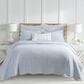 Levtex Martha Stripe 3-Piece Full/Queen Quilt Set in Blue and White, , large
