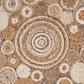 L&R Resources Natural Jute 6" Scalloped Bleach Gray Area Rug, , large