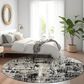 Dalyn Rug Company Kochi KC7 Black 8" Round Area Rug, , large