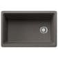 Blanco Inteos 30" Undermount Single Bowl Kitchen Sink in Volcano Gray, , large