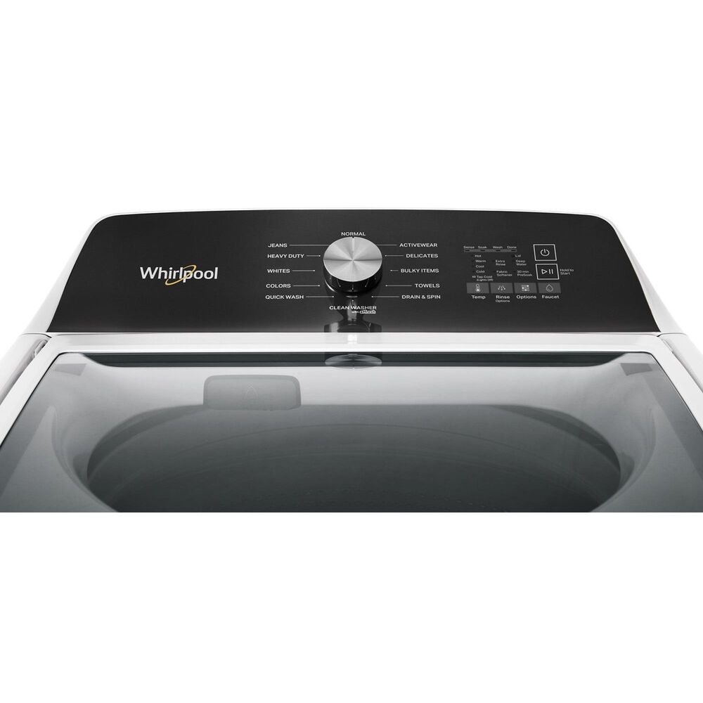 Whirlpool 4.6 Cu. Ft. Top Load Impeller Washer with Built-In Faucet in White, , large